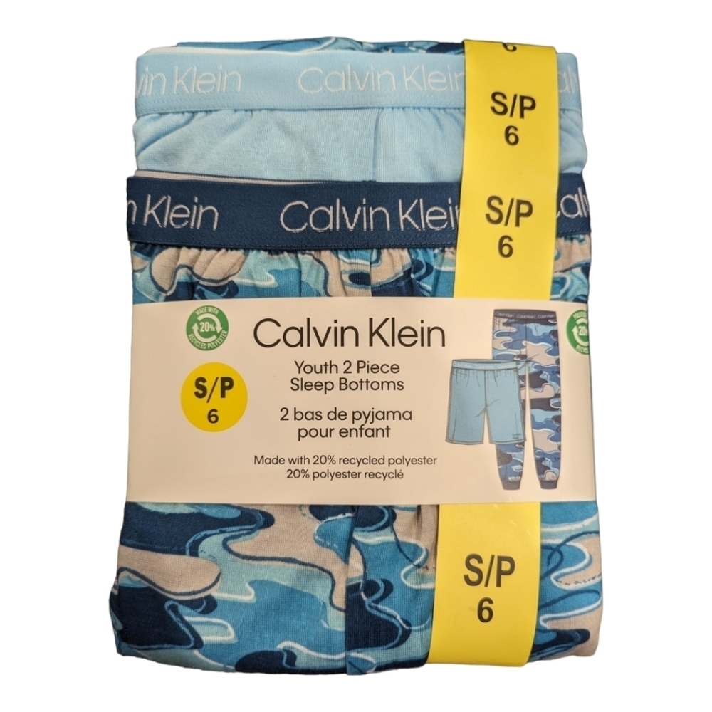 NEW Calvin Klein Kids 2 Piece Sleep Bottoms | Blue